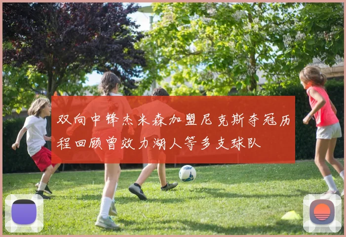 双向中锋杰米森加盟尼克斯夺冠历程回顾曾效力湖人等多支球队